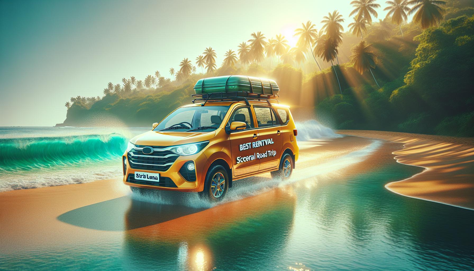 Best Rental Scenic Road Trip Car on Beach