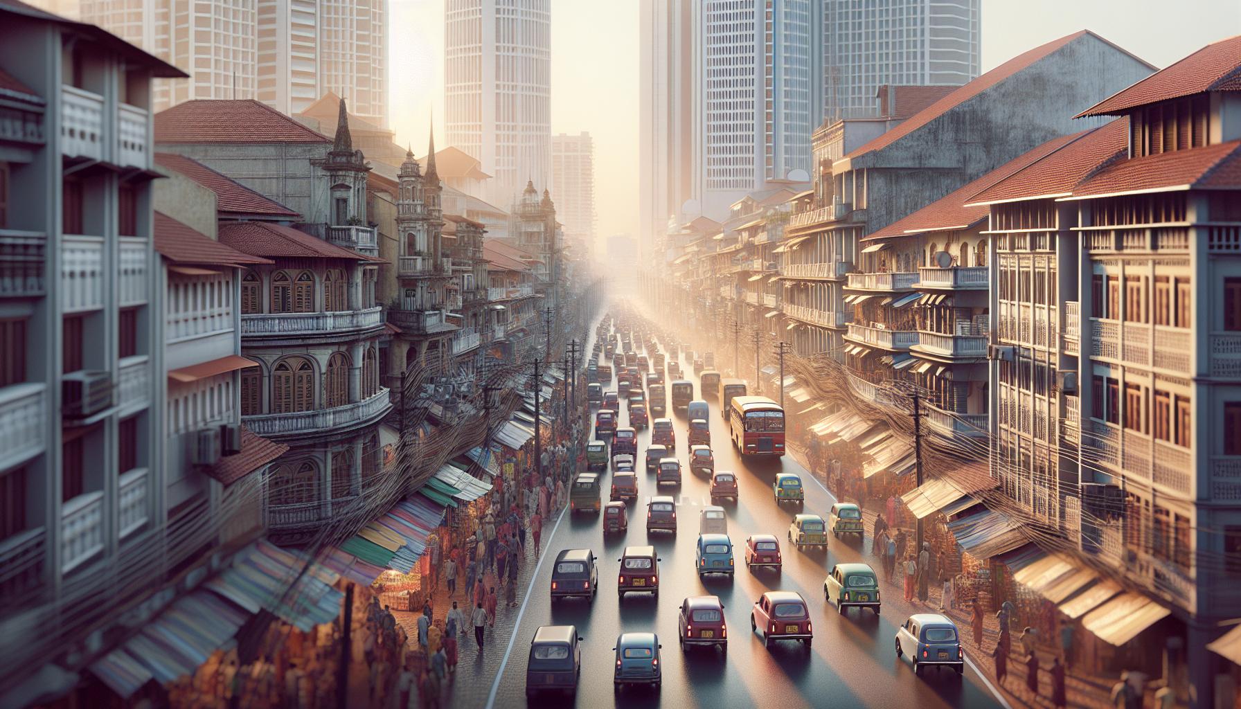 cityscape-traffic-street-sunset