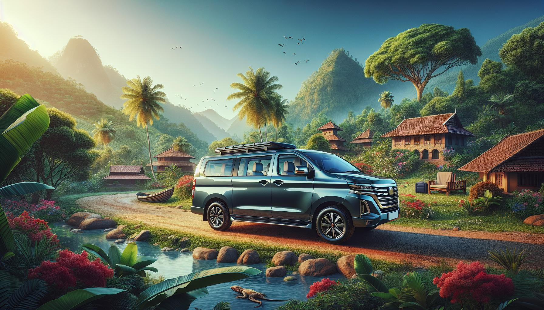 scenic-village-landscape-with-van-and-mountains