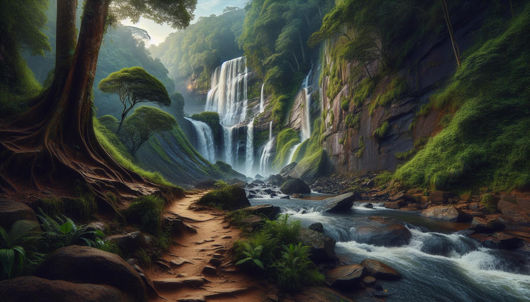 serene-waterfall-in-a-lush-green-forest