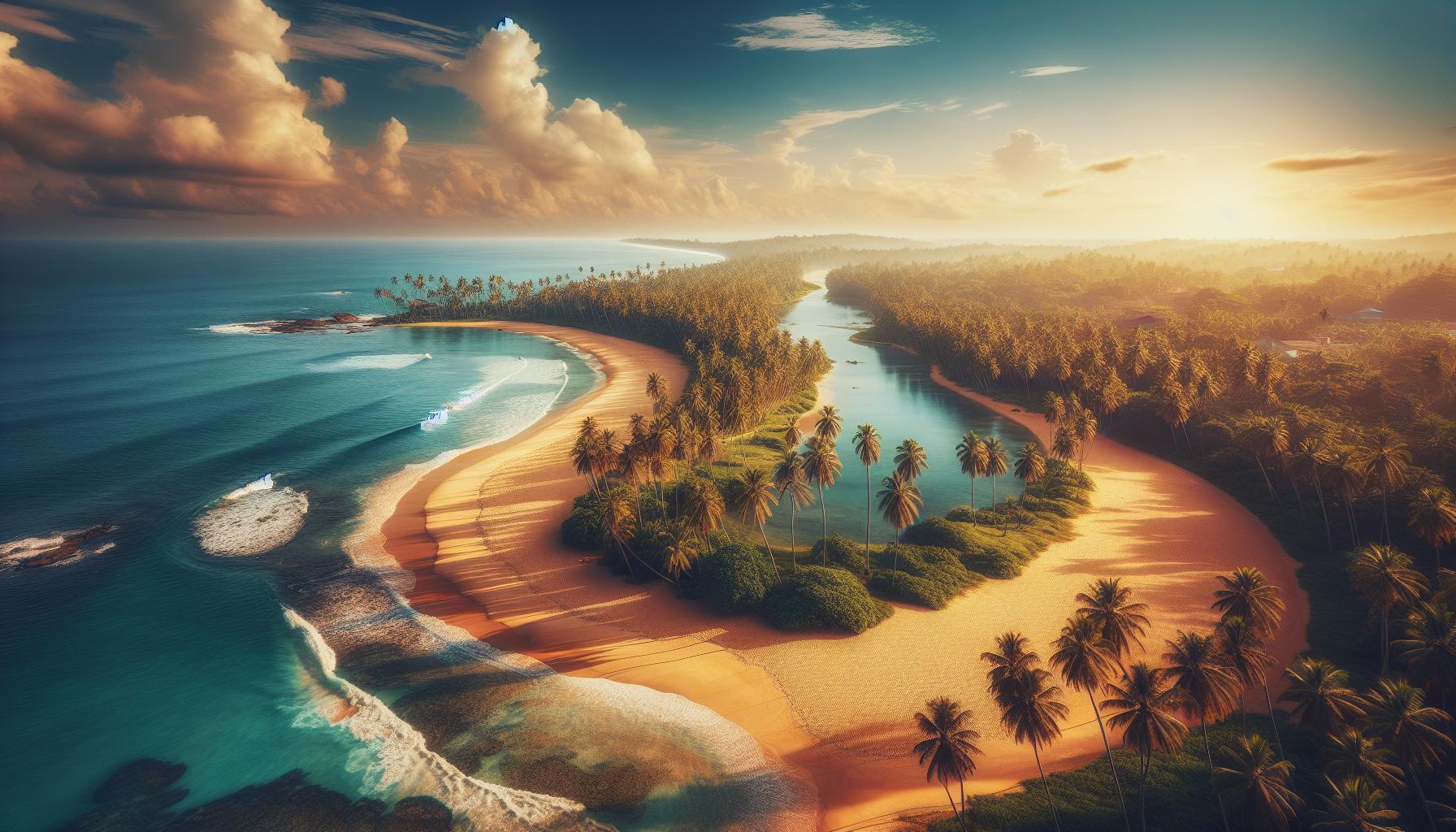 tropical-beach-scenery-at-sunset