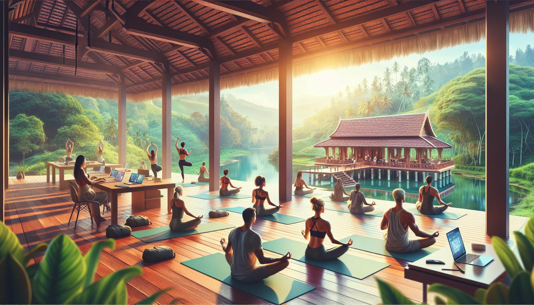 yoga-retreat-in-nature-with-workspace