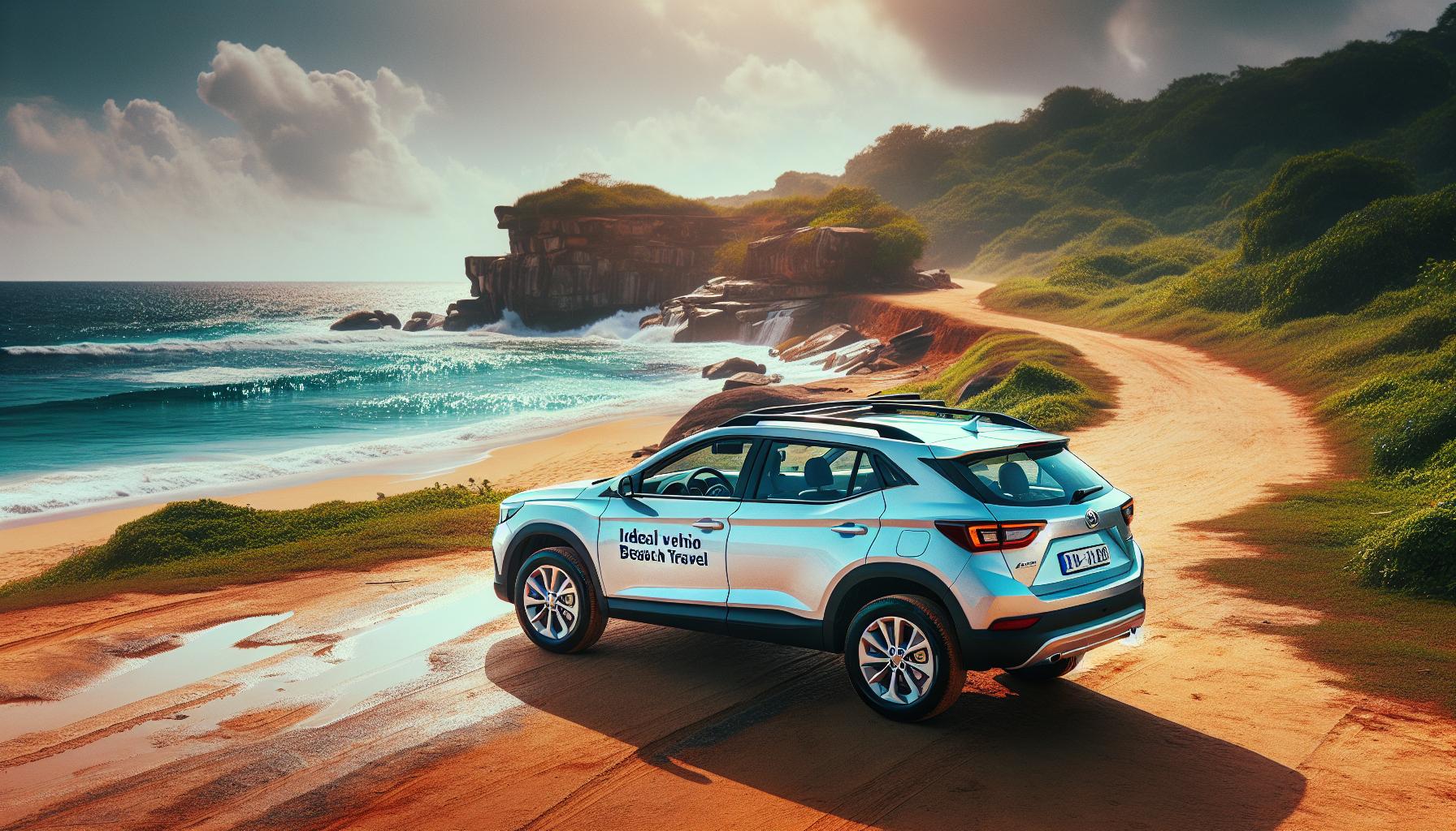 Ideal Vehicle for Beach Travel in Scenic Coastal Landscape