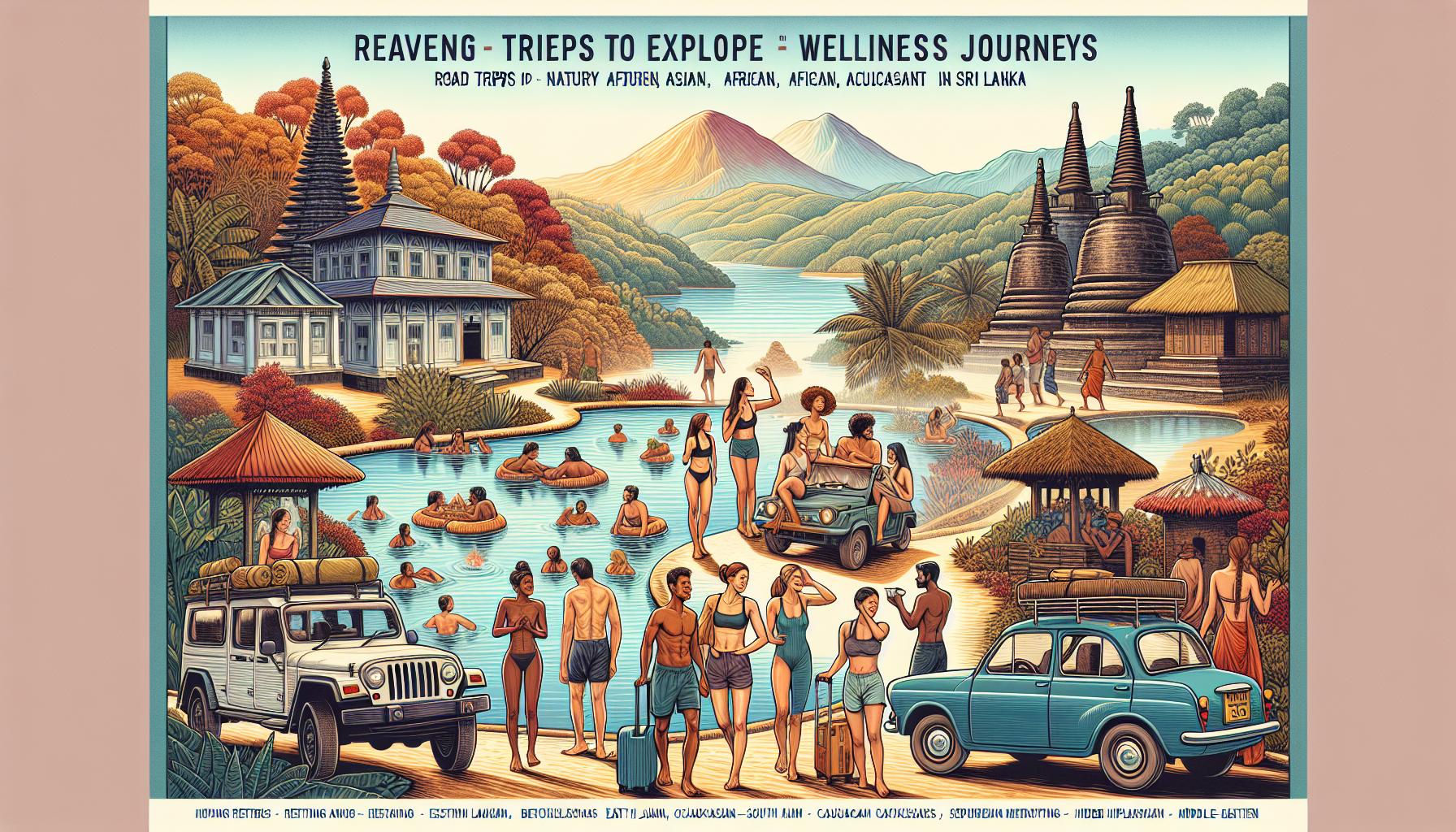 Reaveng Wellness Journeys Road Trips Illustration