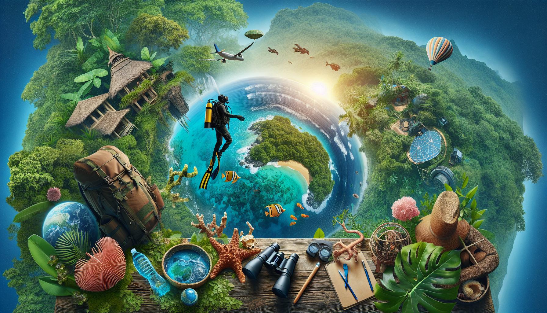 Underwater Exploration and Adventure in a Tropical Paradise