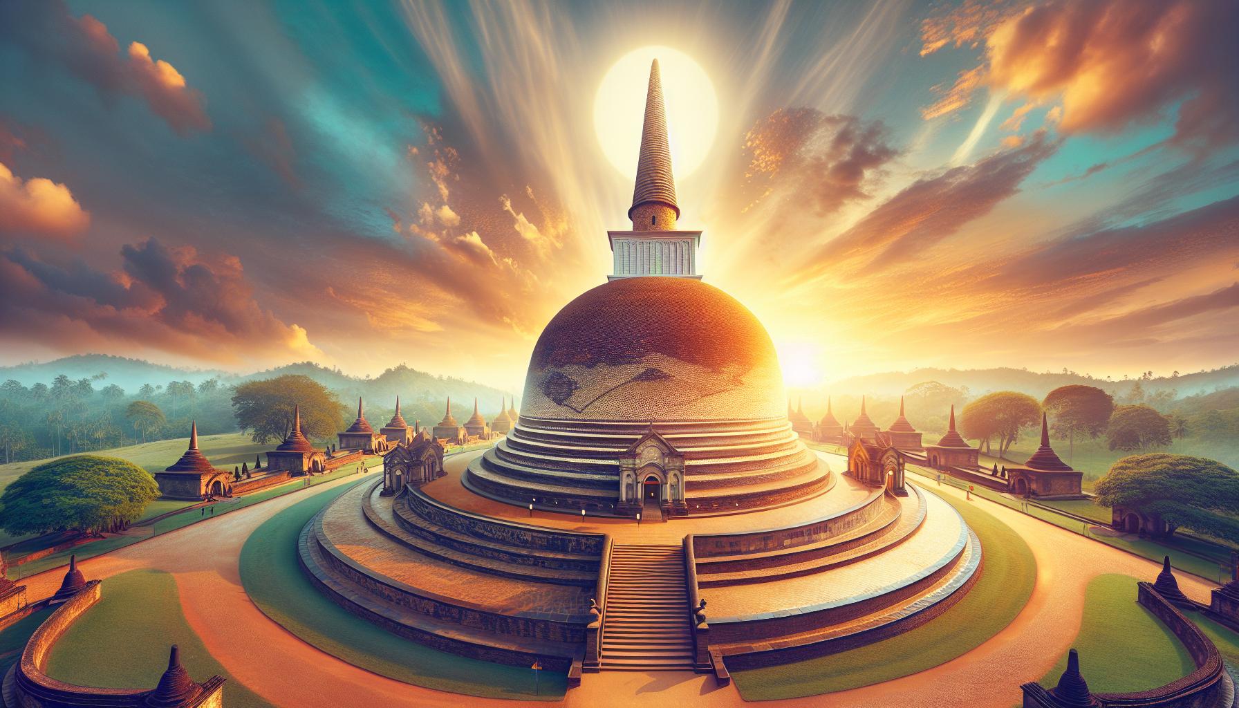 buddhist-stupa-sunset-landscape