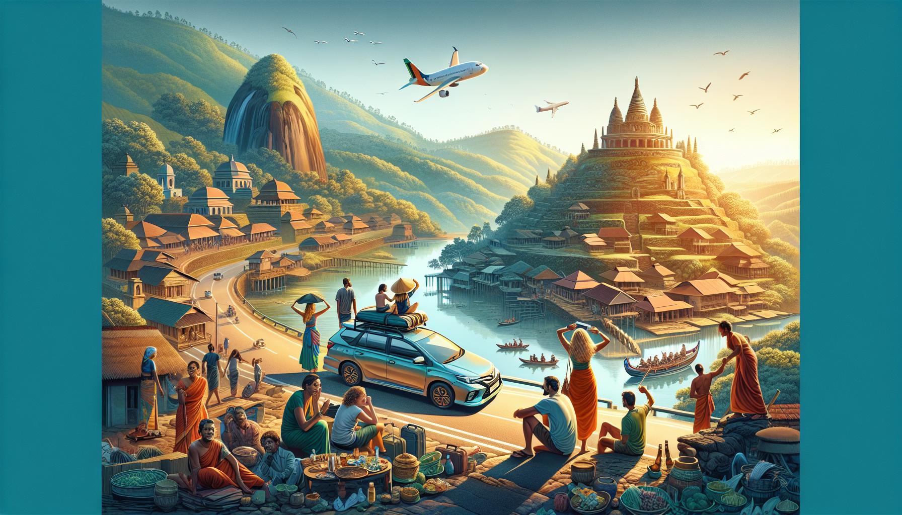 cultural-landscape-with-people-river-and-airplane