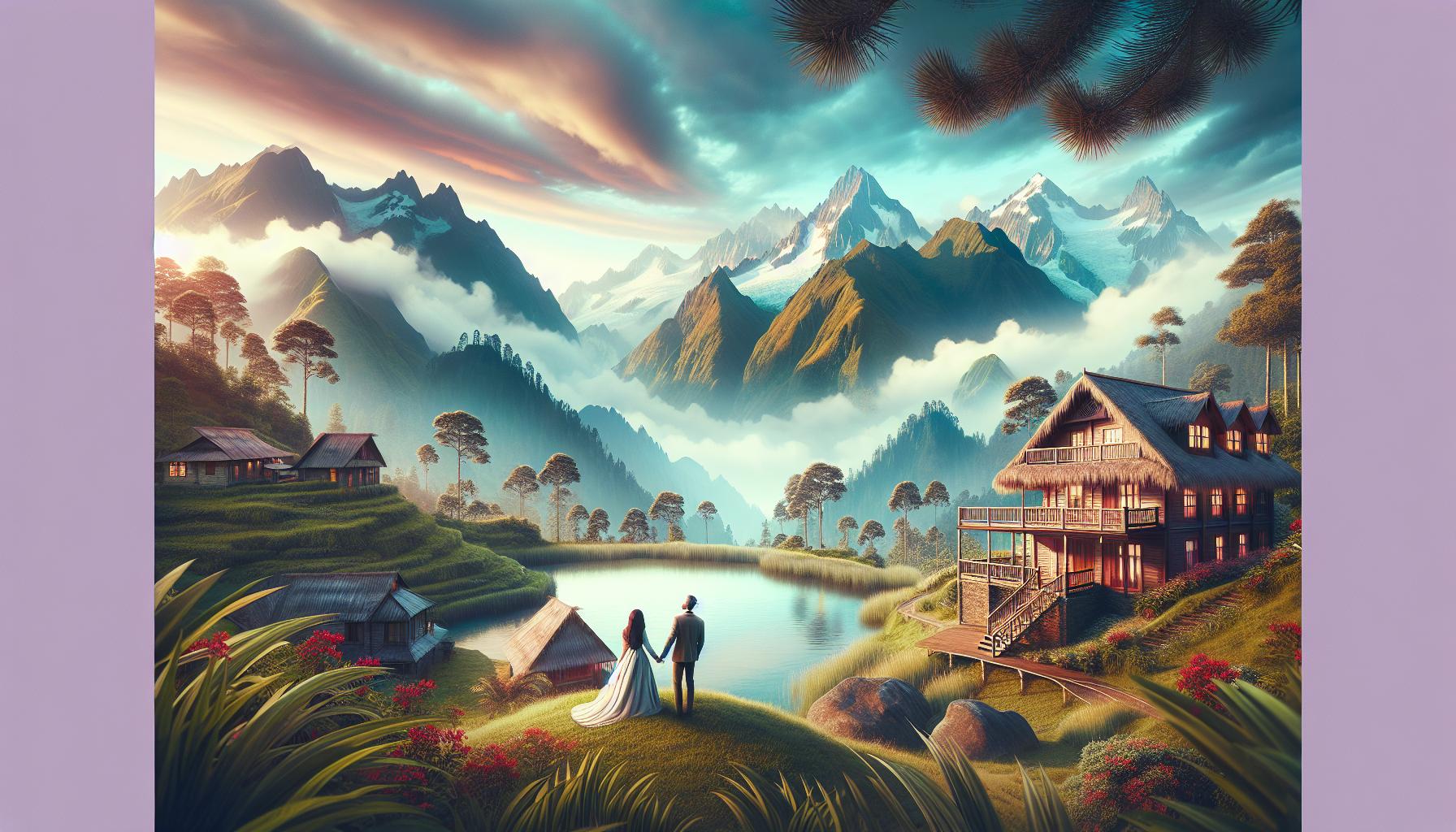 romantic-wedding-in-a-mountainous-landscape