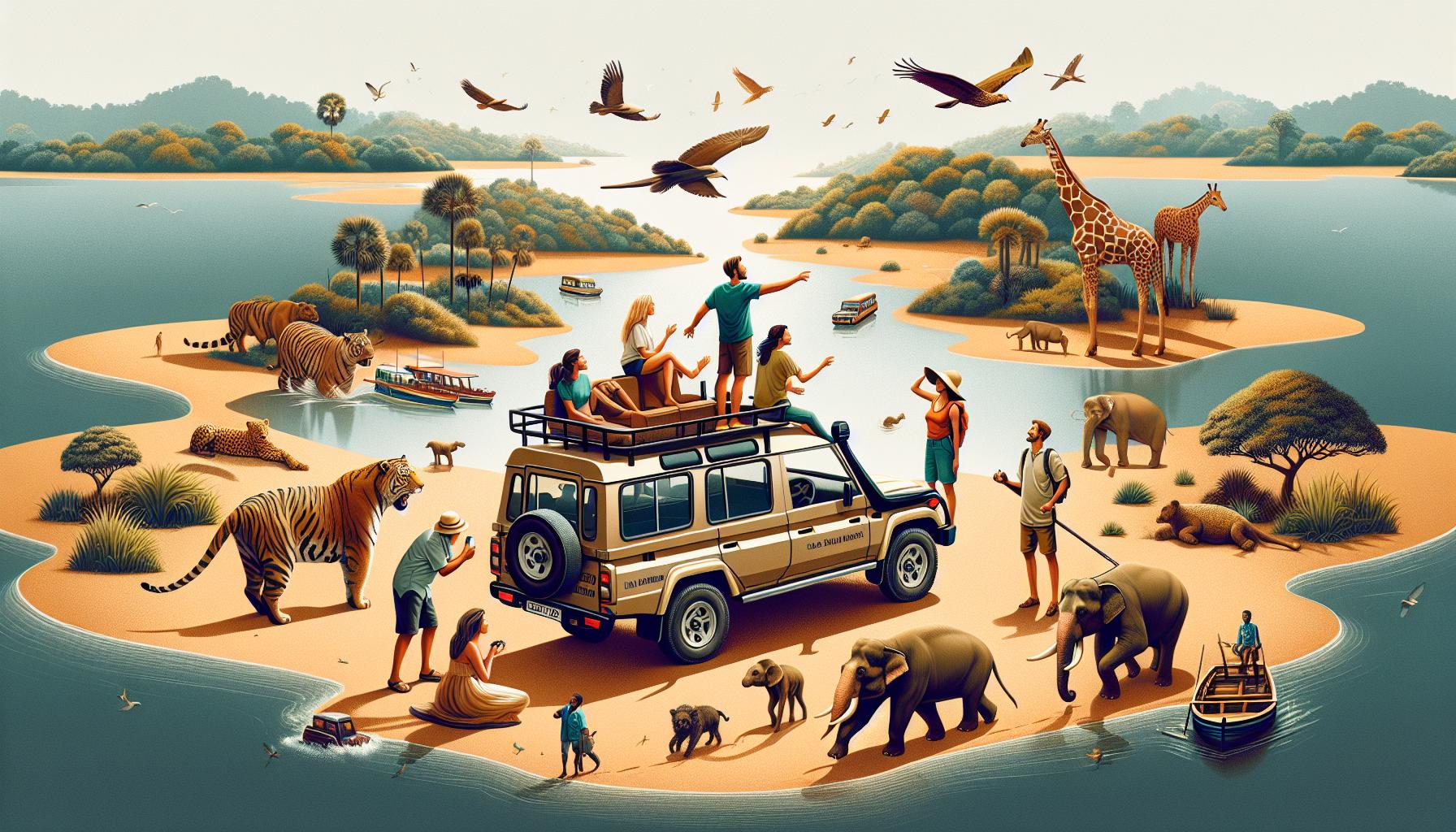 safari-adventure-with-wildlife-and-explorers-in-a-lush-landscape