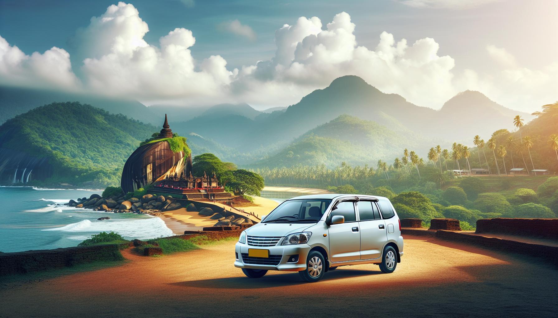 scenic-coastal-landscape-with-car-and-mountain-background