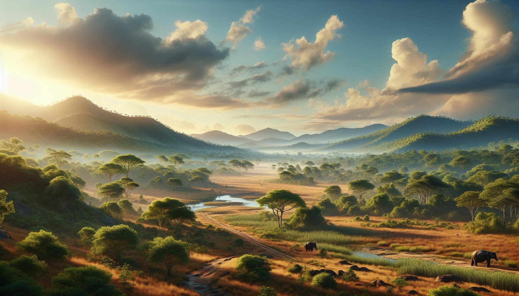serene-african-landscape-with-elephants-at-sunset