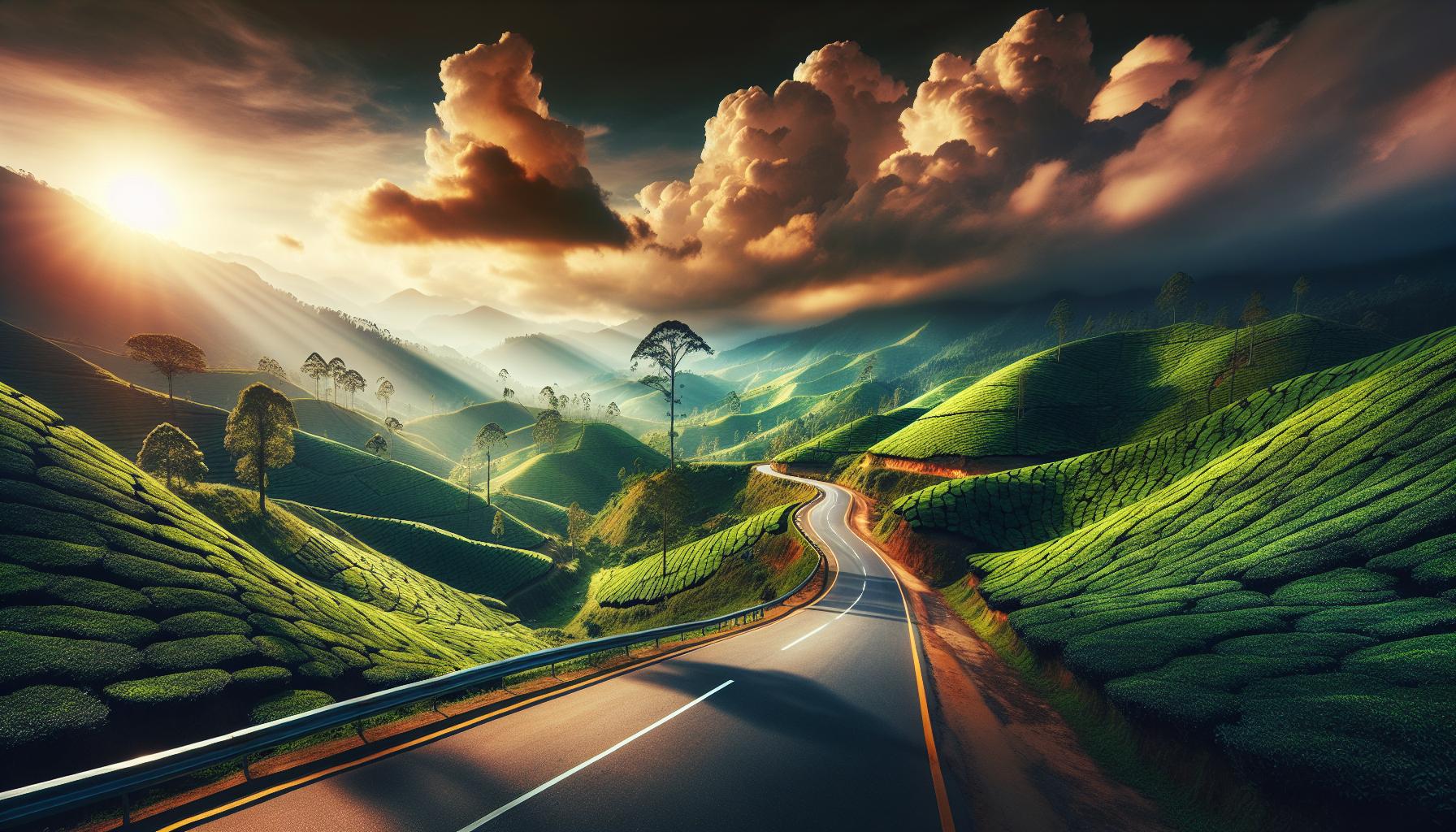 serene-landscape-with-curving-road-and-tea-plantations-at-sunset
