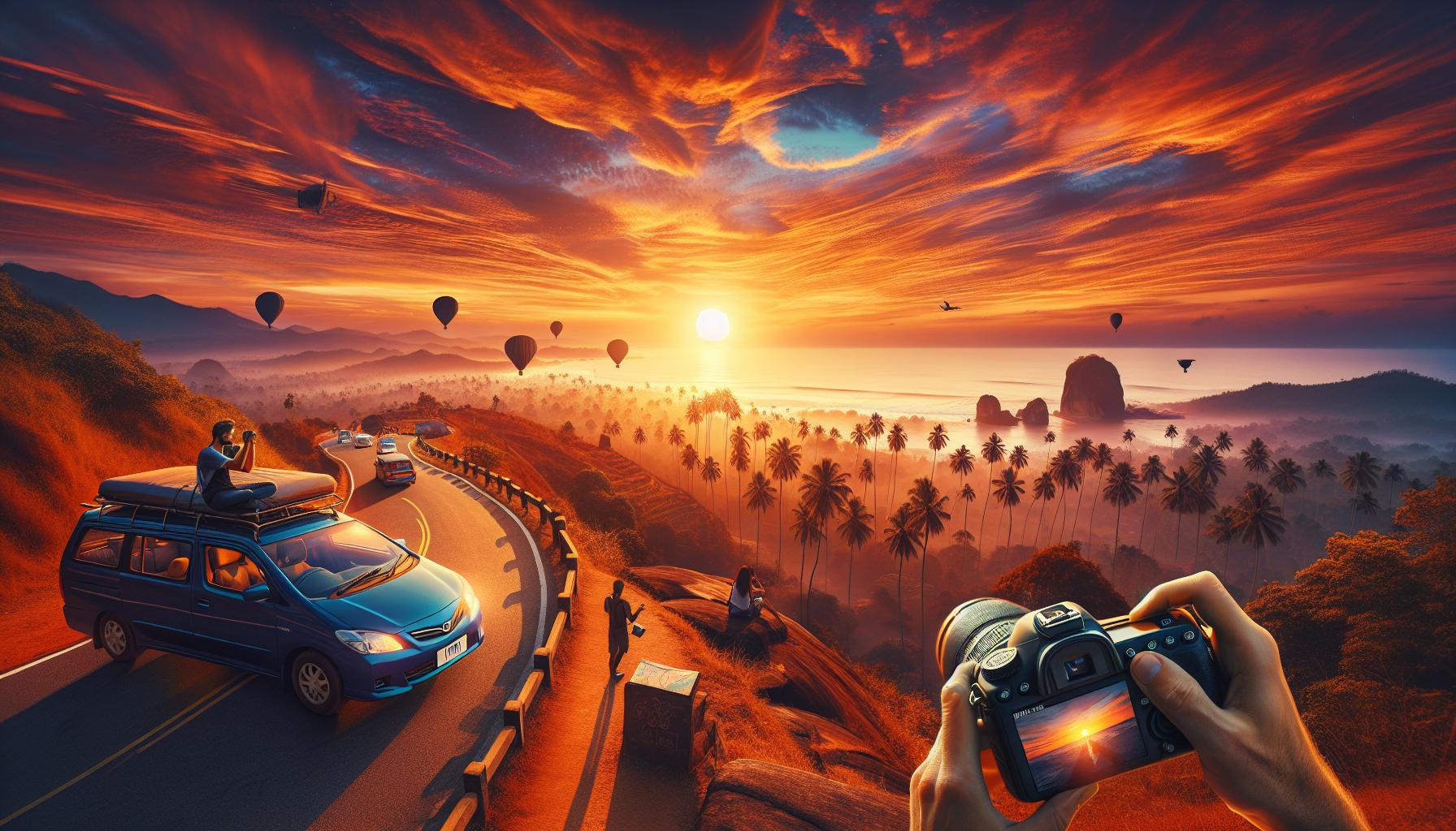 sunset-landscape-with-hot-air-balloons-and-photographers