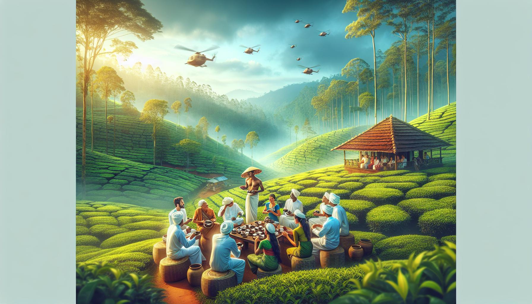 tea-plantation-gathering-with-helicopters-in-the-background