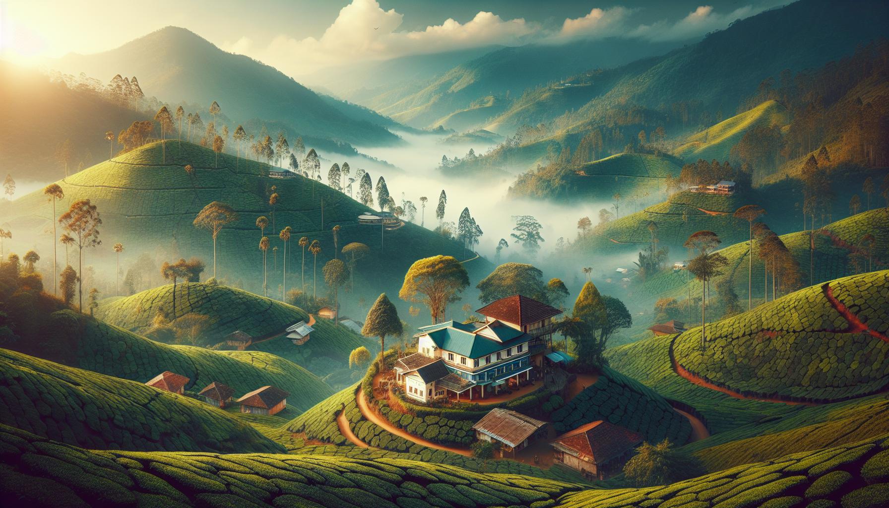 tea-plantation-surrounded-by-mountains-and-fog