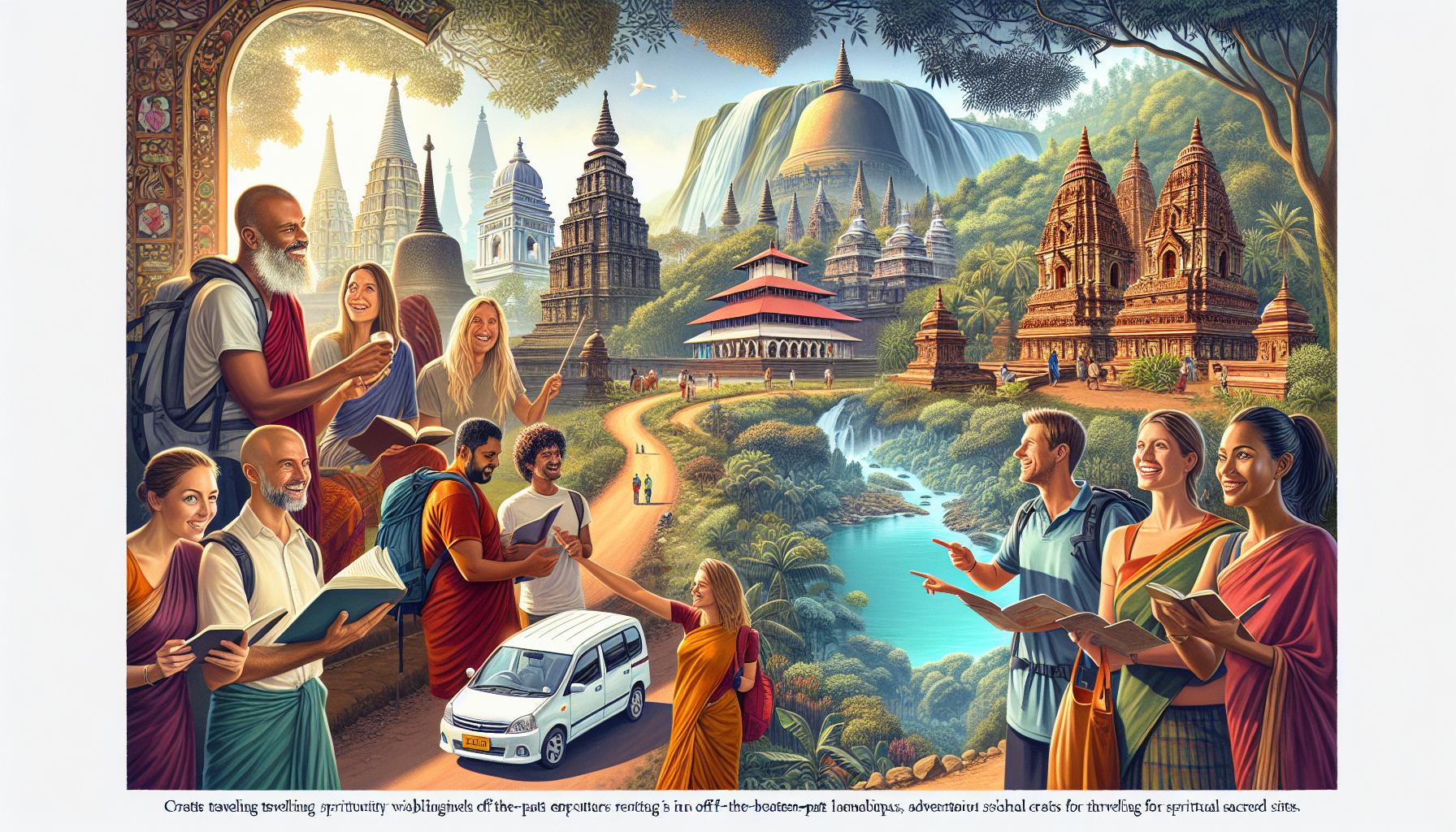 travelling spiritually through sacred landscapes with diverse groups exploring iconic sites