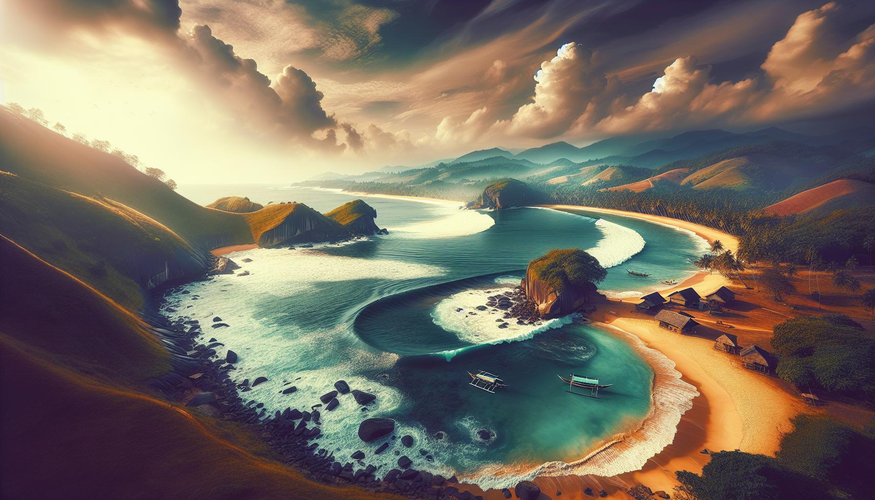 tropical-beach-coastline-with-mountains-and-clouds