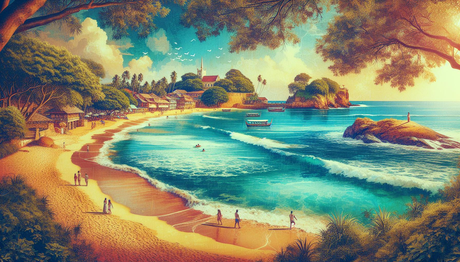 tropical-beach-scenery-with-shimmering-water-and-lush-greenery