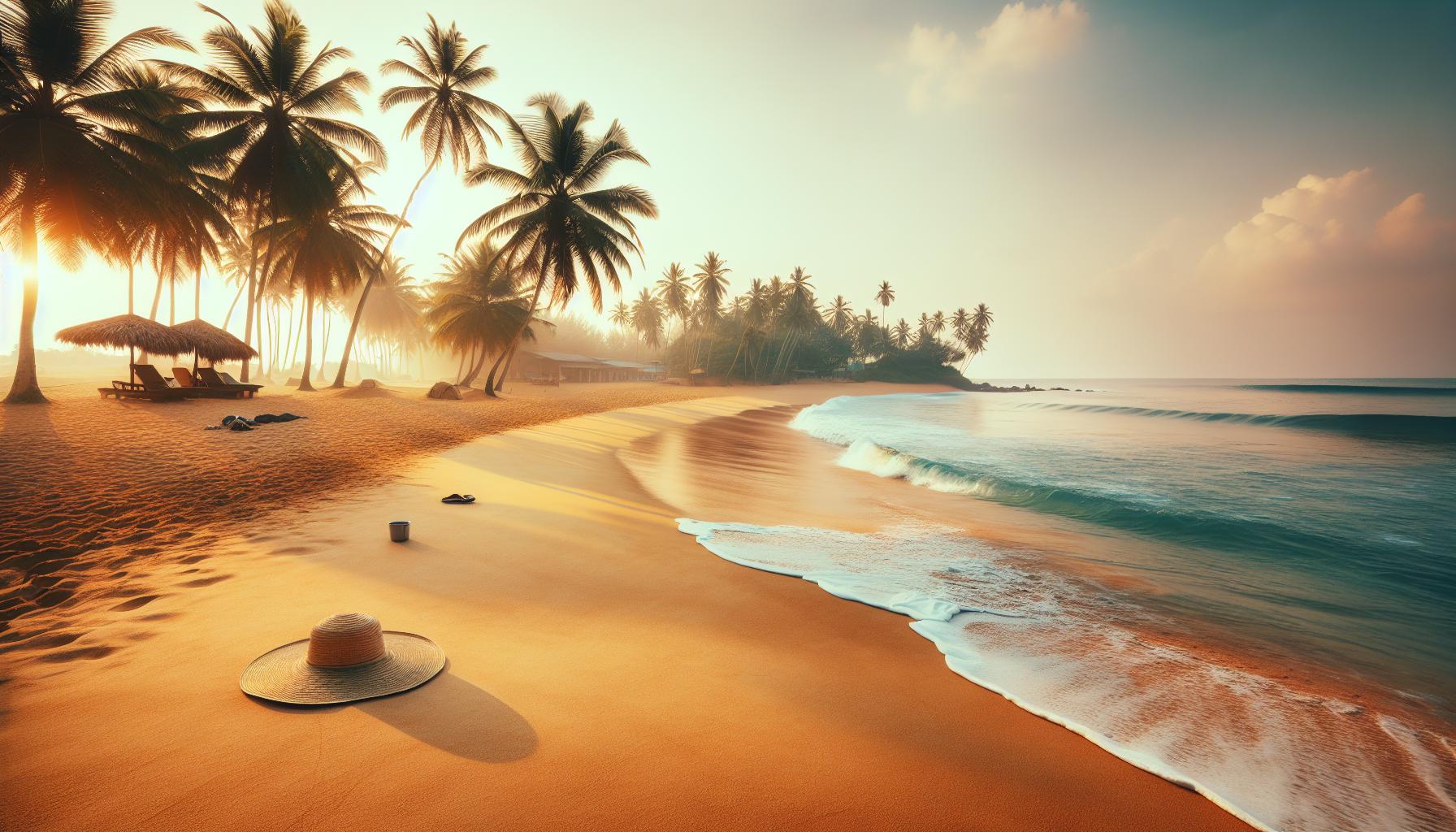 tropical-beach-sunset-with-palm-trees-and-waves
