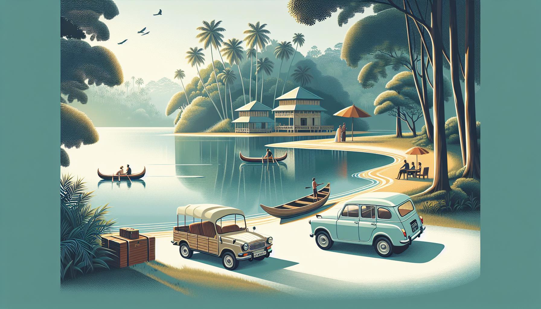 tropical-lake-scene-with-cars-and-boats