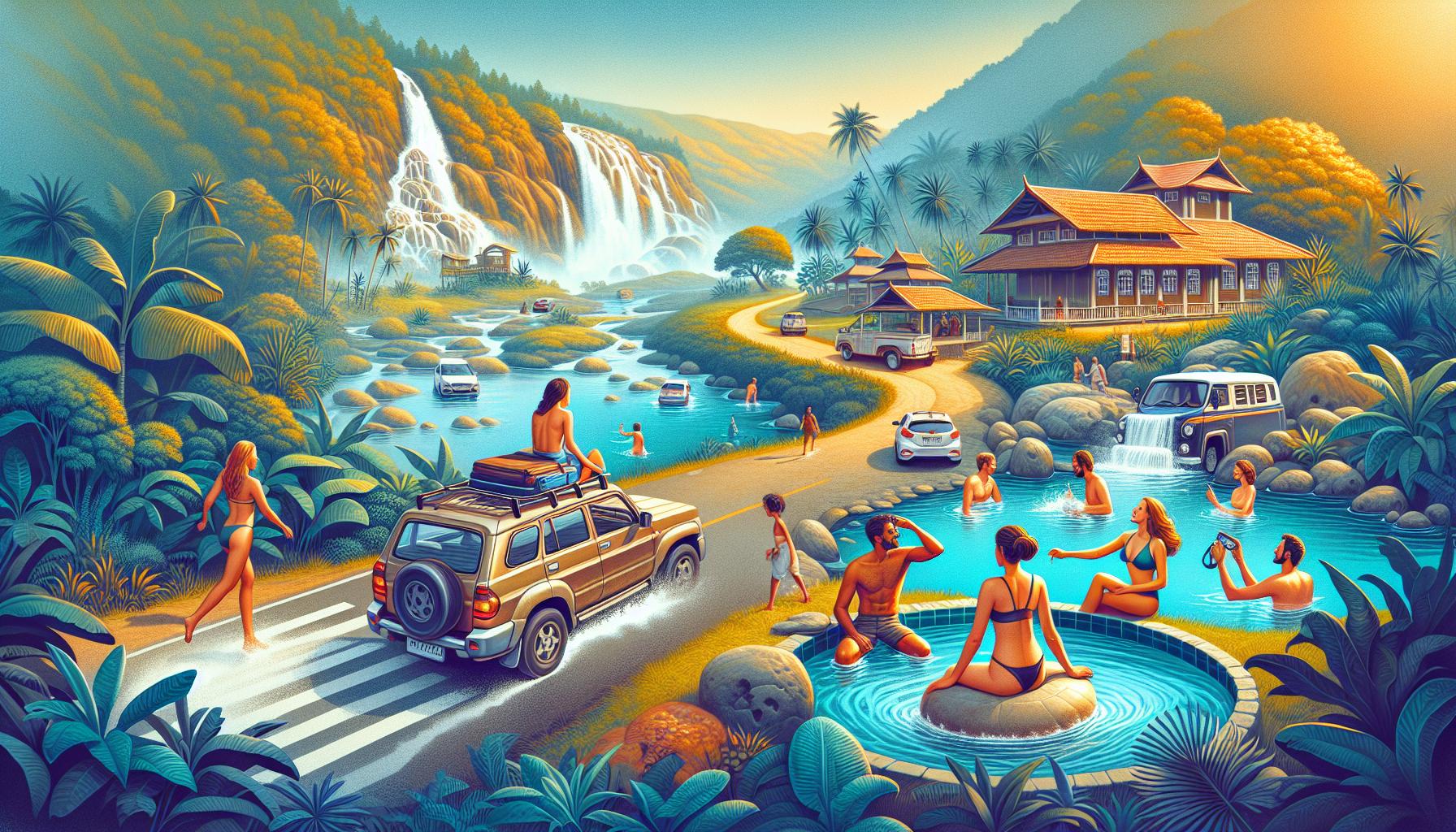 tropical-waterfall-scenery-with-people-enjoying-nature-and-relaxing-in-pools