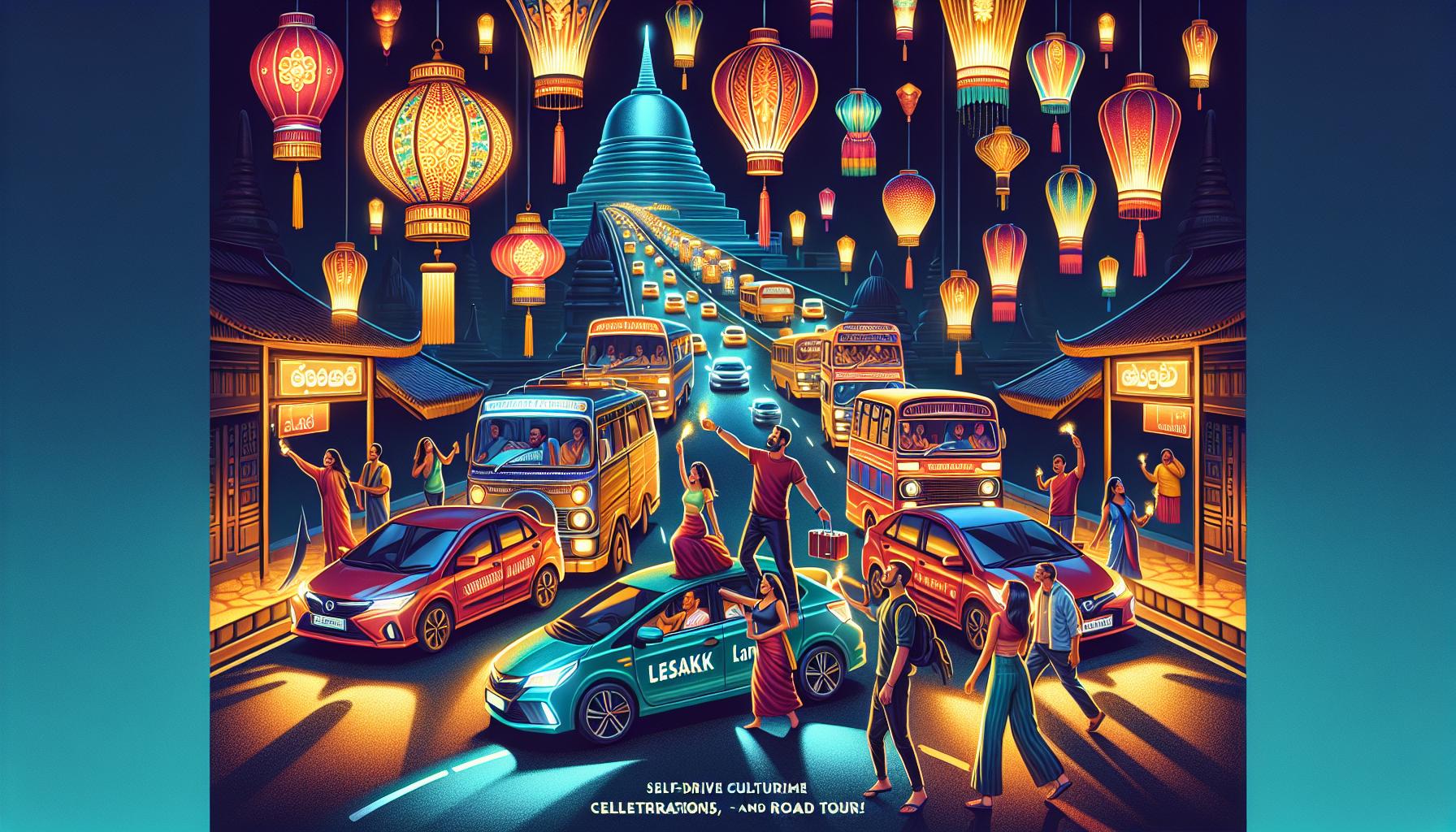 Self-Drive Culture Celebrations and Road Tour in a Festive City Scene