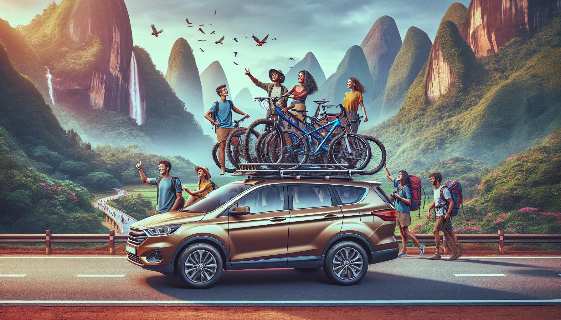 adventurous-road-trip-with-friends-and-bikes-in-mountainous-landscape