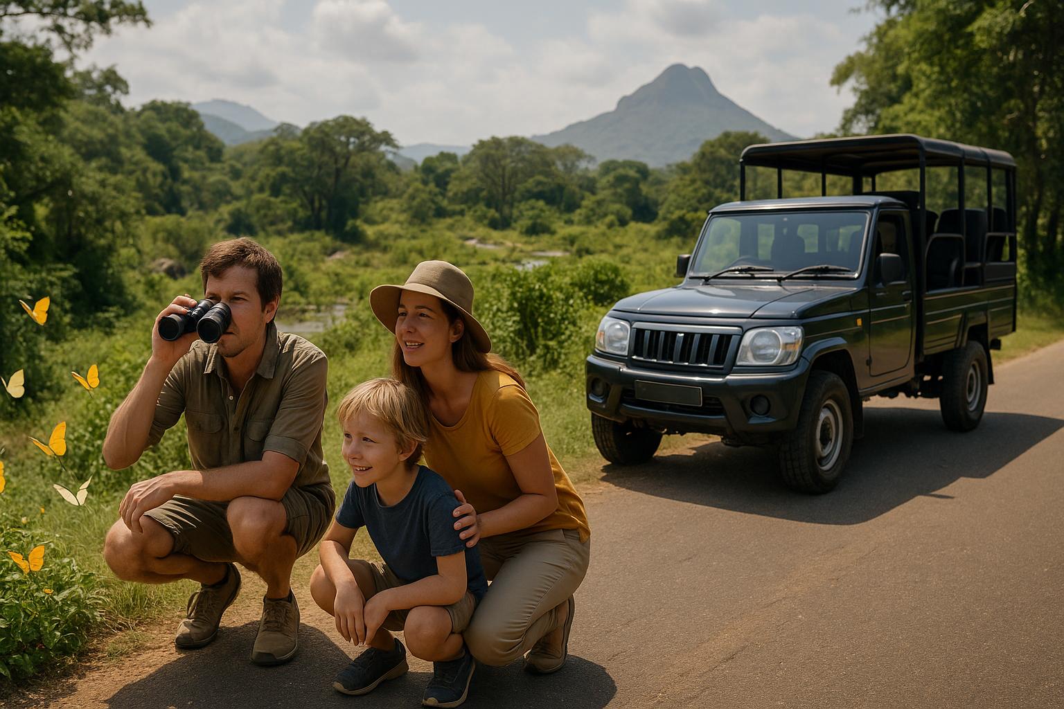 family-watching-butterflies-in-nature-with-suv