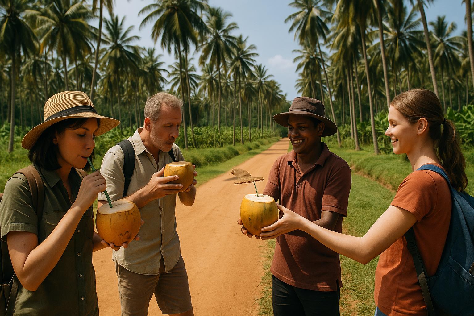 friends-enjoying-coconut-drinks-in-tropical-setting