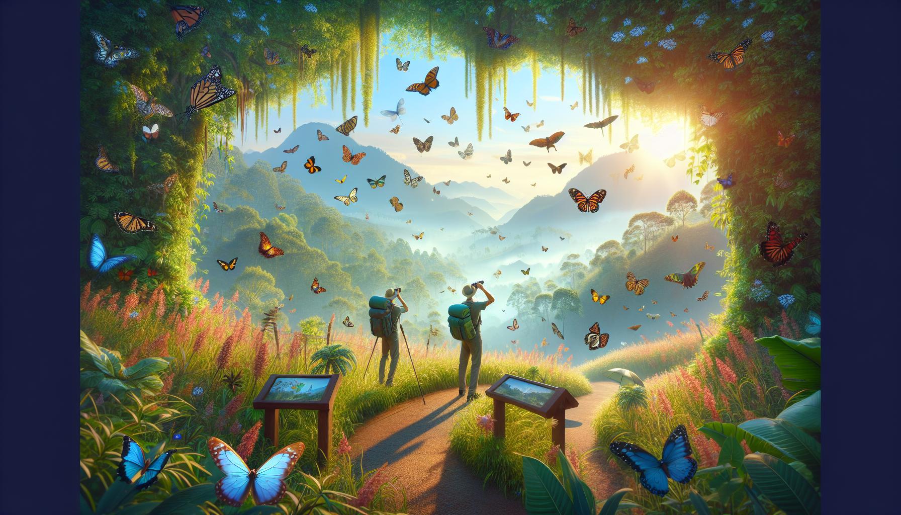 hikers-in-a-butterfly-filled-valley