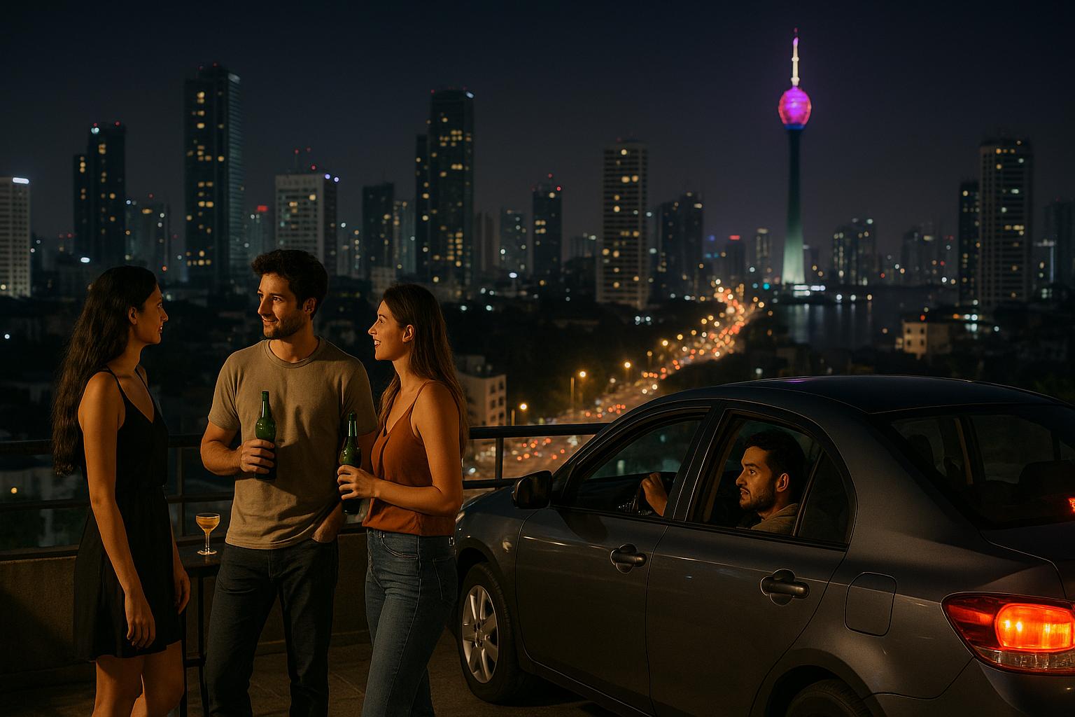 nighttime-gathering-cityscape-friends-car