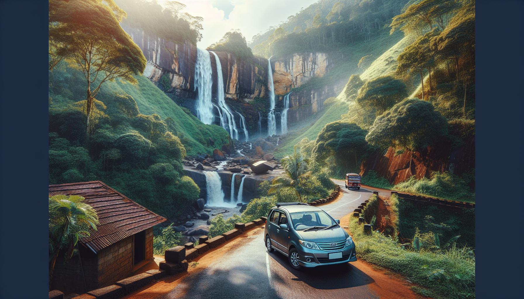 scenic-waterfall-roadside-view-with-cars-and-lush-greenery