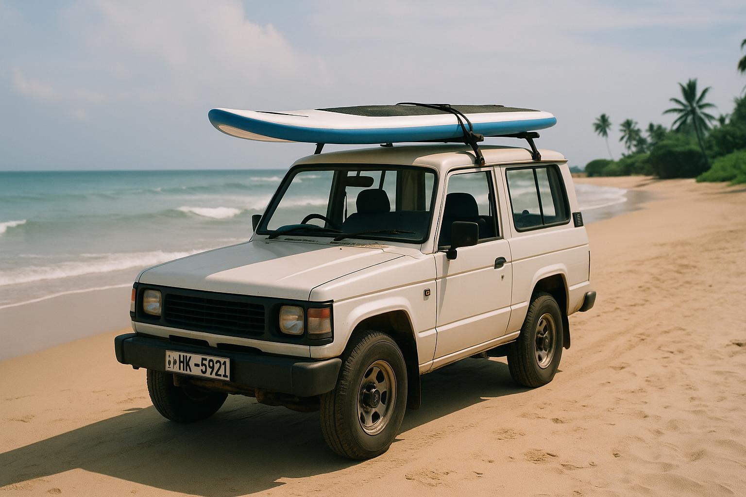 surfboard-on-car-beach-scenery